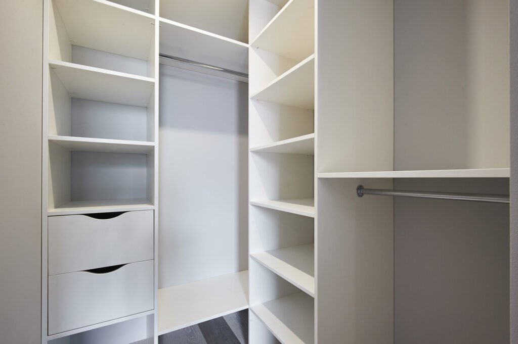 Custom built storage and shelves, Cambridge